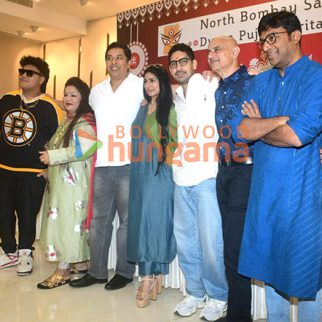 Photos: Tanishaa Mukerji, Ayan Mukerji and others snapped at North Bombay Sarbojanin Durga Puja 2025 press meet