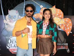 Photos: Tiger Shroff and Rashmika Mandanna attend the special fan screening of Demon Slayer: Kimetsu no Yaiba – Infinity Castle