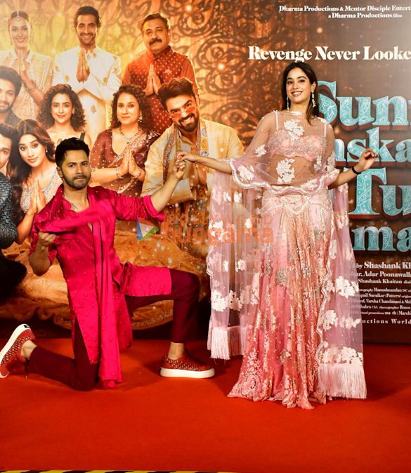 photos varun dhawan and janhvi kapoor snapped at sunny sanskari ki tulsi kumari trailer launch 2