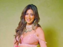 Soft pinks and golden threads ft. Chitrangda Singh