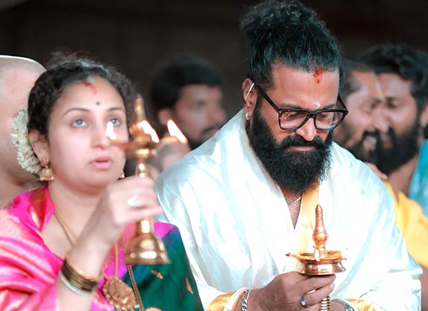 Rishab Shetty and wife Pragathi seek blessings at Kollur Mookambika Temple ahead of Kantara: Chapter 1 release