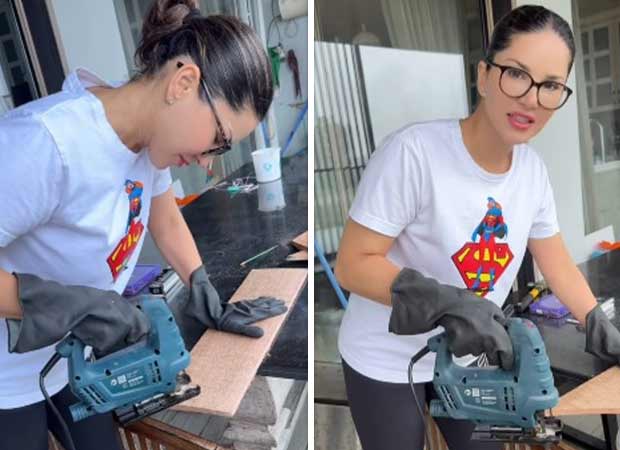 Sunny Leone shares video of woodwork session with kids, Daniel Weber calls it “the best”