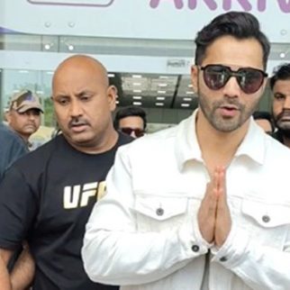Sunny's sanskari arrival at the airport! Varun Dhawan