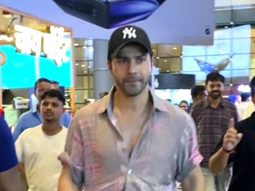 VD papped wearing ripped jeans at the airport! Varun Dhawan