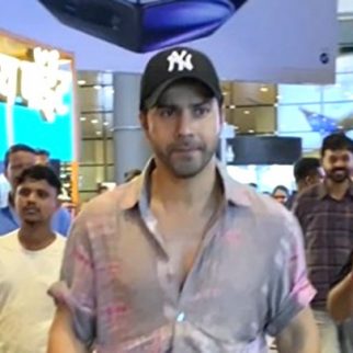 VD papped wearing ripped jeans at the airport! Varun Dhawan