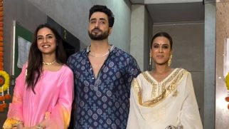 Love birds Jasmin & Aly pose with Nia Sharma