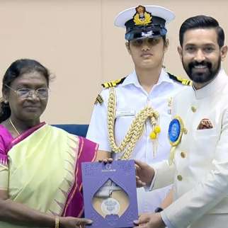 Vikrant Massey honoured with the National Award by President of India at Rashtrapati Bhavan