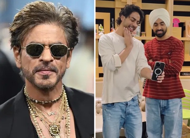 Shah Rukh Khan drops rare glimpse of Aryan Khan behind the camera with Diljit Dosanjh recording ‘Tenu Ki Pata’ from The Bads of Bollywood
