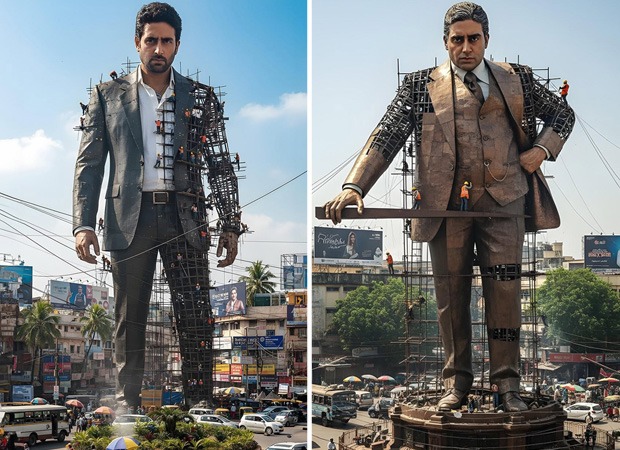 From Screen To Statue Abhishek Bachchan honoured with giant statues inspired by his memorable roles