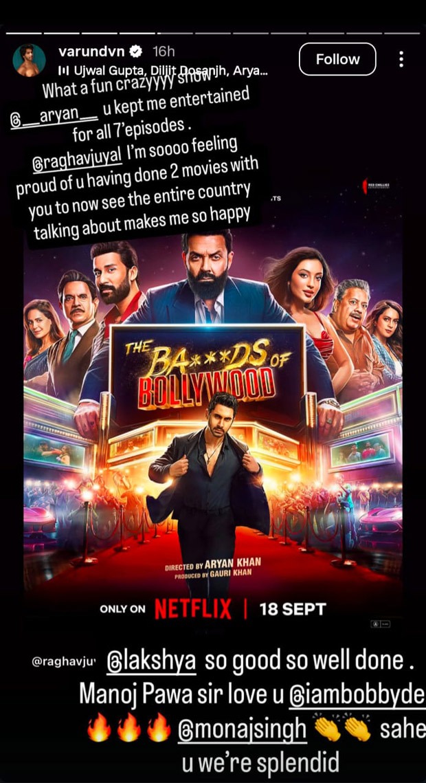 Varun Dhawan celebrates Raghav Juyal’s breakout in The Bads of Bollywood “Seeing the entire country talk about you makes me so happy”