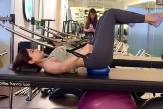 Shamita Shetty’s pilates time