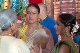 Jaya Bachchan & Kajol for Durga Puja