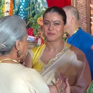 Jaya Bachchan & Kajol for Durga Puja