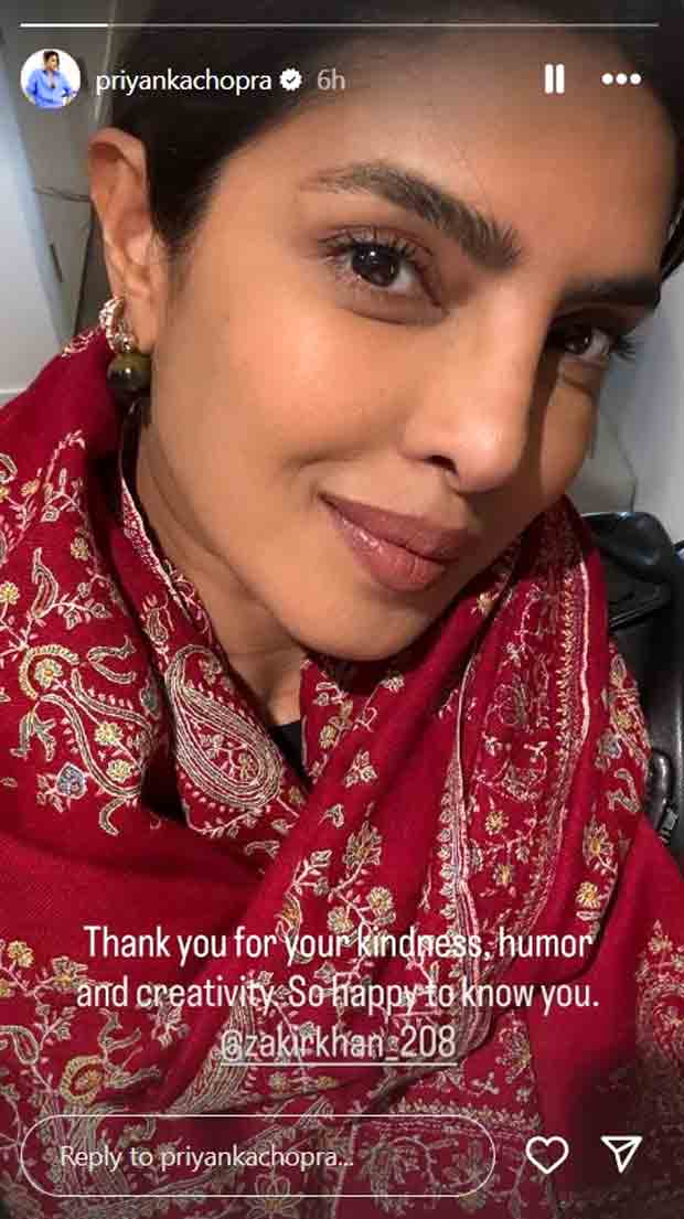 Priyanka Chopra meets Zakir Khan for lunch in New York, calls him “kind and creative”