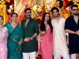 Ajay Devgn, Kajol, Nysa Devgan, Karan Johar and others snapped at 79th North Bombay Sarbojanin Durga Puja
