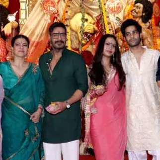 Ajay Devgn, Kajol, Nysa Devgan, Karan Johar and others snapped at 79th North Bombay Sarbojanin Durga Puja