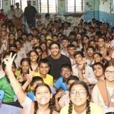 Saiyaara star Ahaan Panday lights up a Mumbai classroom with smiles, songs, and dreams; see pics!