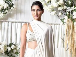 Alizeh Agnihotri drapped in white for diwali