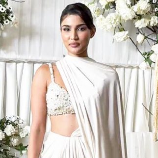 Alizeh Agnihotri drapped in white for diwali