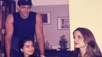 “Golden days of friendship”: Ameesha Patel posts old pic with Hrithik Roshan and Sussanne Khan from impromptu dinner at her home