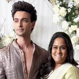Arpita & Ayush Sharma pose for media