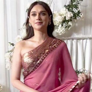 Bebojaan in pink half saree! Aditi Rao Hydari