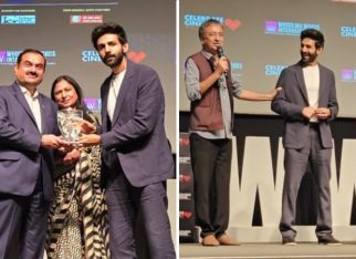 EXCLUSIVE: Kartik Aaryan, Rajkumar Hirani honoured by Gautam Adani at Subhash Ghai’s Whistling Woods International; Hirani hails Adani’s speech: “I would call it the SHOLAY of speeches!”