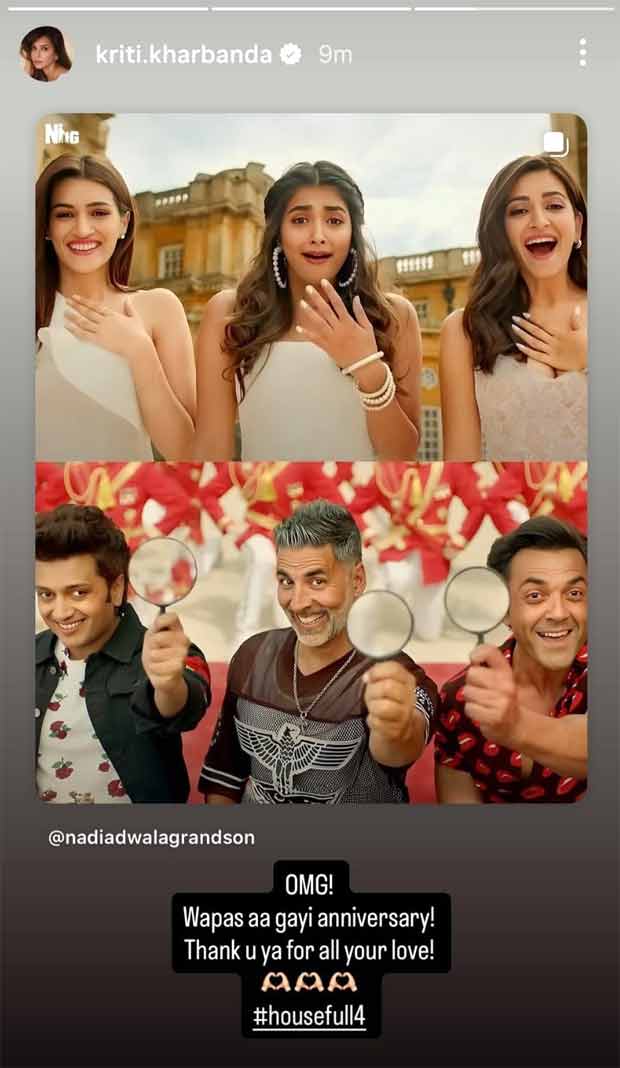 Kriti Kharbanda celebrates six years of Housefull 4; remembers iconic comedy moments