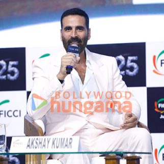 Photos: Akshay Kumar, Ayushmann Khuranna in conversation with Chief Minister Devendra Fadnavis at FICCI Frames 2025