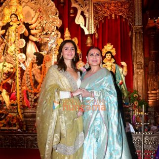 Photos: Alia Bhatt, Rani Mukerji, Karan Johar, Kajol and others snapped at 79th North Bombay Sarbojanin Durga Puja