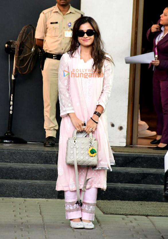 photos ayushmann khurrana rashmika mandanna and dinesh vijan snapped at kalina airport 2