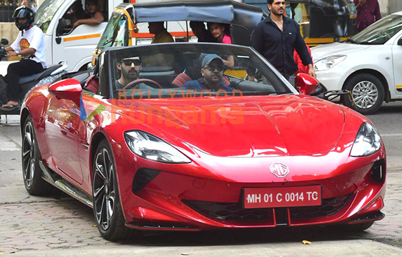 photos lakshya snapped with his new car in juhu 3