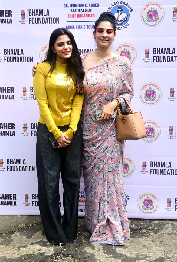 photos mr asif bhamla saher bhamla and chief guest tanishaa mukerji snapped at the medical camp organized by the bhamla foundation at st peters church ground bandra 2