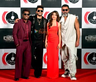 Photos: Ranveer Singh, Bobby Deol, Atlee and Sreeleela attend the launch of Ching’s Desi Chinese advertisement
