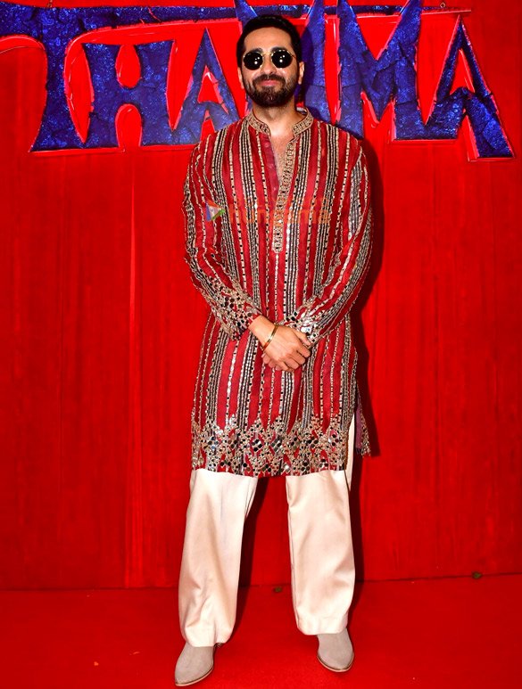 photos rashmika mandanna ayushmann khurrana and others snapped promoting thamma in mumbai 1