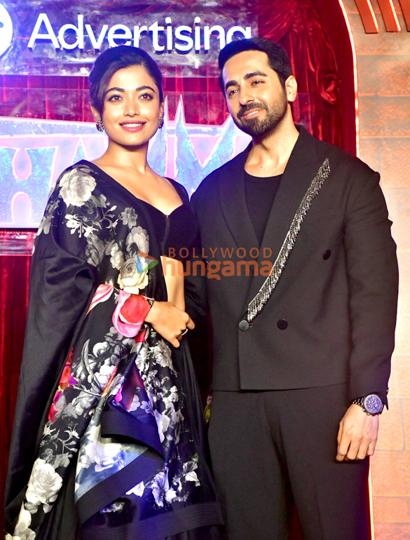 photos rashmika mandanna malaika arora ayushmann khurrana and others grace poison baby song launch from film thamma 13