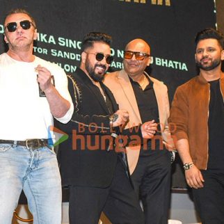 Photos: Mika Singh snapped at the launch of his party anthem 'Gunda' with Boney Kapoor, Gulshan Grover, Shaan and others