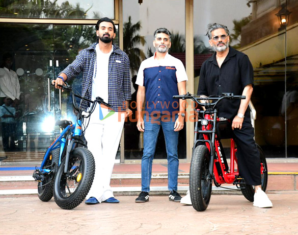 photos suniel shetty kl rahul and others snapped at their strategic investment announcement in exelmoto 2