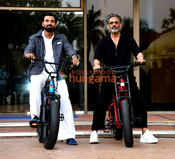 photos suniel shetty kl rahul and others snapped at their strategic investment announcement in exelmoto 3