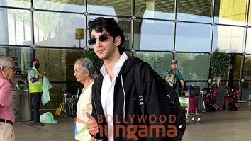 Photos: Vedang Raina and Palak Muchhal snapped at the airport