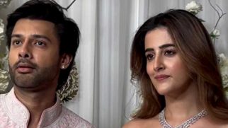 Pretty in pink! Nupur Sanon & Stebin Ben twin at Manish Malhotra’s party