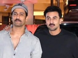 Ranbir Kapoor & Vicky Kaushal pose together for media