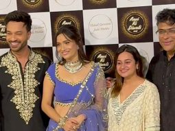 Ankita Lokhande in a dazzling lilac saree