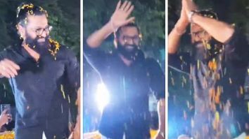 Rishab Shetty receives thunderous welcome outside Gaiety Galaxy for Kantara: Chapter 1 Rishab Shetty receives thunderous welcome outside Gaiety Galaxy for Kantara: Chapter 1