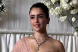 Sanya Malhotra in a pink pearl dress