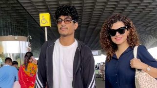 Palak Muchhal’s airport appearance