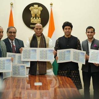 Makers of 120 Bahadur launch customised ‘My Stamp’ honouring Rezang La War memorial; unveiled by Rajnath Singh ahead of battle’s 63rd anniversary