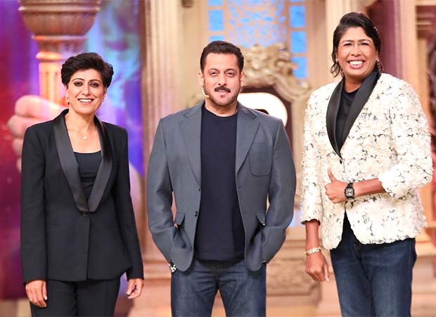 Jhulan Goswami and Anjum Chopra celebrate women's cricket win on Bigg Boss 19 weekend ka vaar with Salman Khan