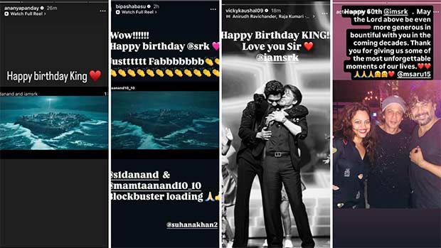 It’s Shah Rukh Khan’s birthday and Bollywood can’t keep calm! Suniel Shetty, Sonam Kapoor, Anupam Kher, and others extend heartfelt birthday wishes