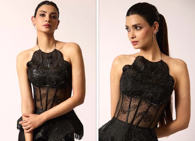 Diana Penty’s Rs 72k black corset gown balances structured corsetry with liquid-black ease!